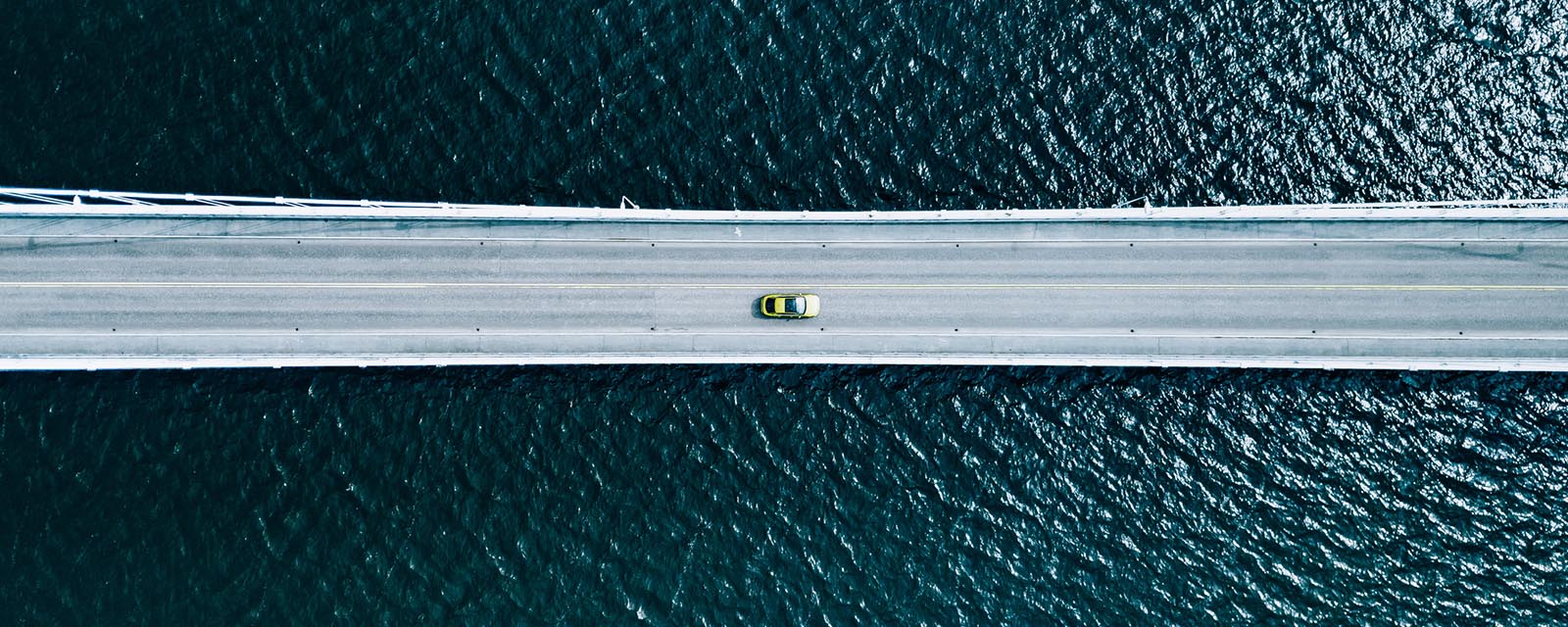 car on road aerial