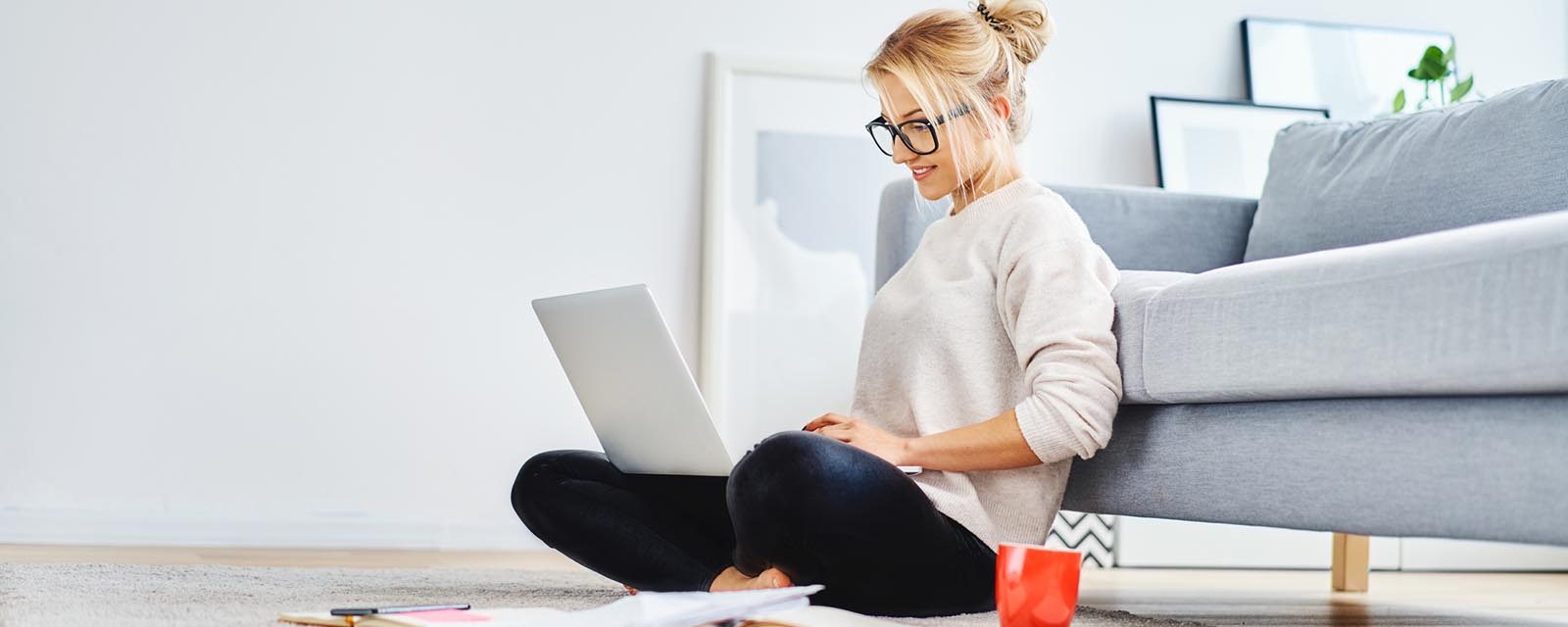 woman on laptop